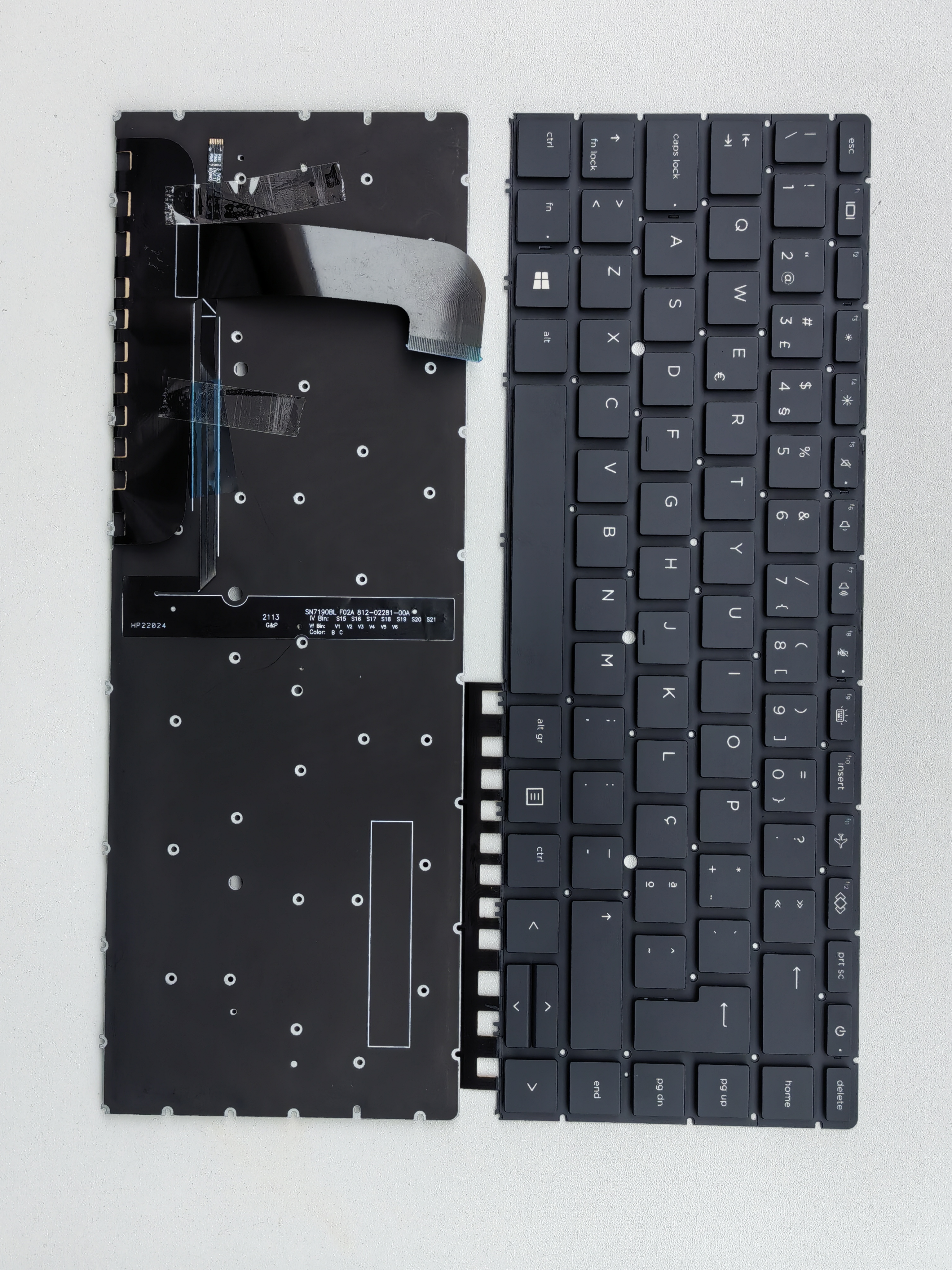 Picture of New Replacement Laptop Keyboard For HP ZBOOK STUDIO G7 BLACK Backlit (OEM) PO Layout